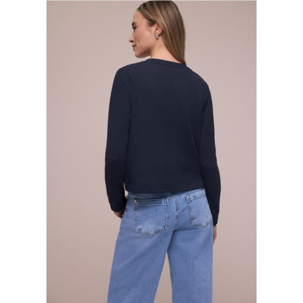 Street One openvallend vest navy 324788 17502