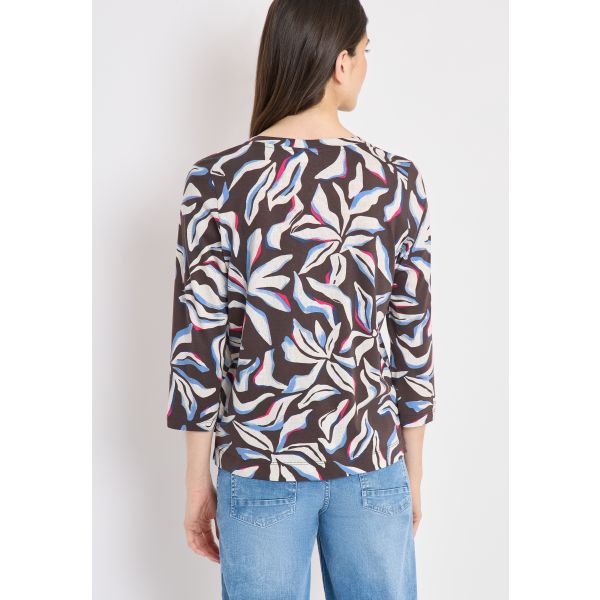 Cecil print shirt macchiato brown 324814 37493