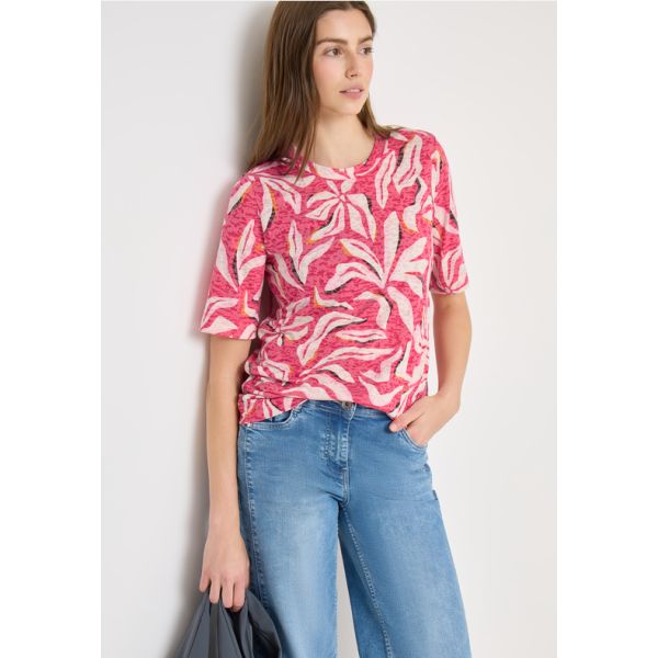 Cecil print shirt beetroot pink 324820 37492
