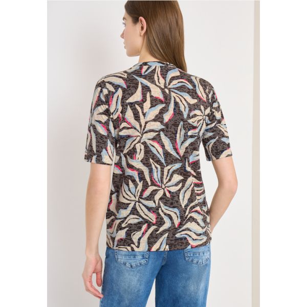 Cecil print shirt macchiato brown 324820 37493