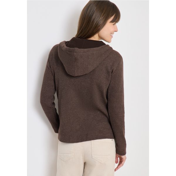 Cecil sweatvest mocchiato brown 324828 27493