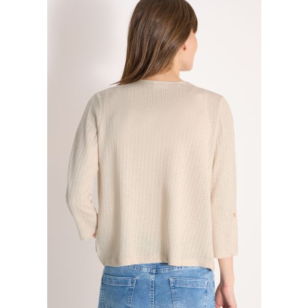 Cecil openvallend vest pearl beige 325030 16504