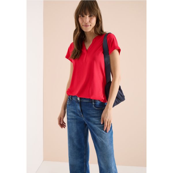 Cecil uni shirt glazed red 325050 16759