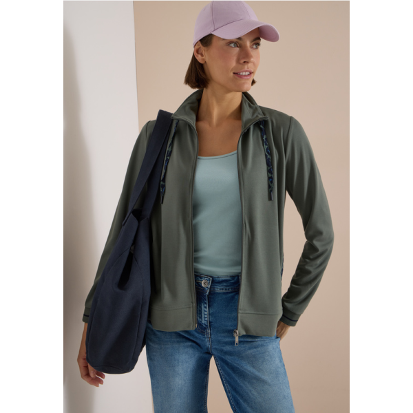 Cecil sweat vest olive green 325691 17798