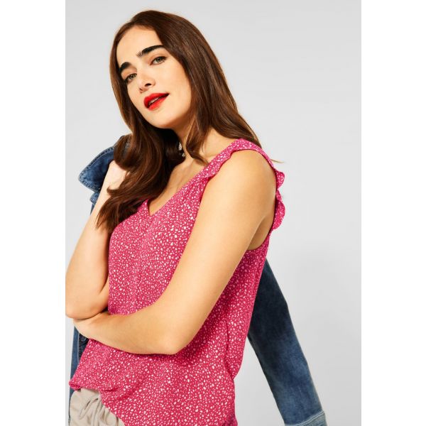 Street One blouse top intense coral 343345 23937