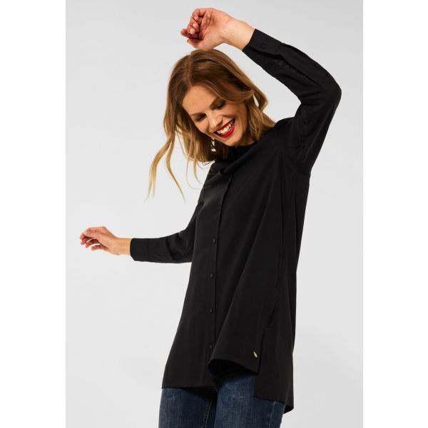 Street One lange blouse zwart 343399 10001