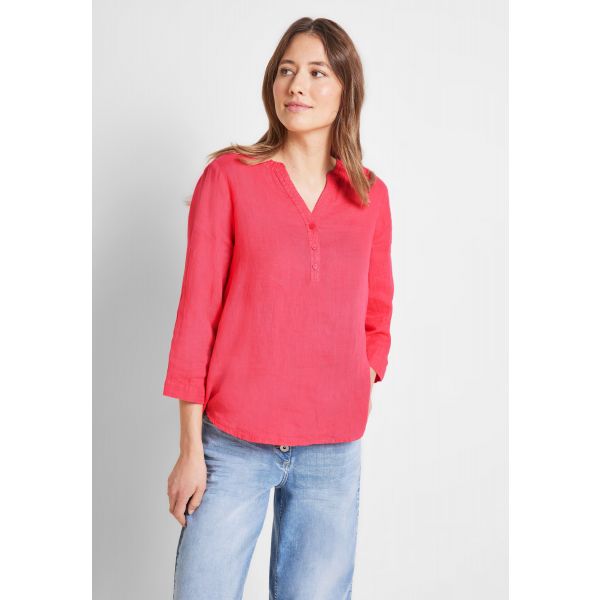 Cecil linnen blouse strawberry red 343750 14472