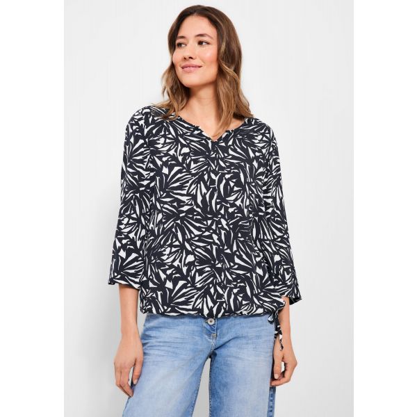 Cecil print blouse deep blue 343843 20128