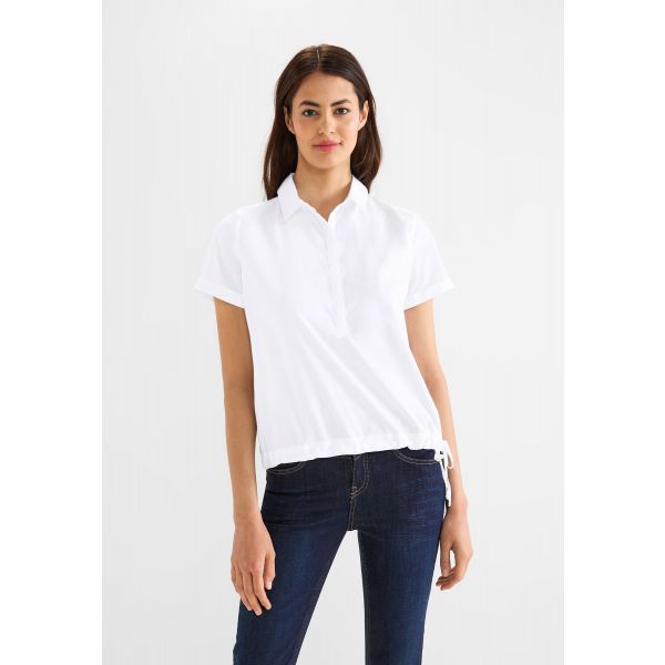 Street One polo blouse white 343902 10000