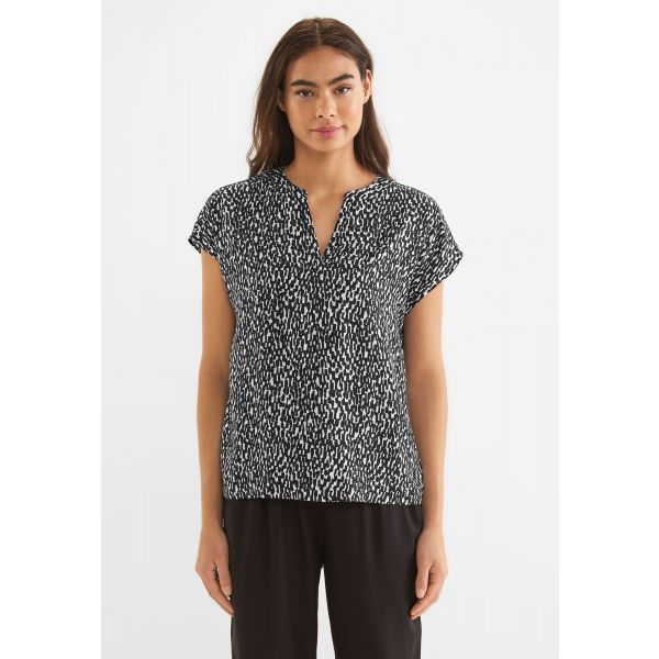 Street One animal print blouse black 344004 20001