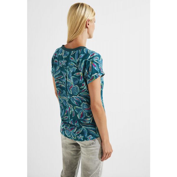 Cecil print blouse deep lake green 344158 34926