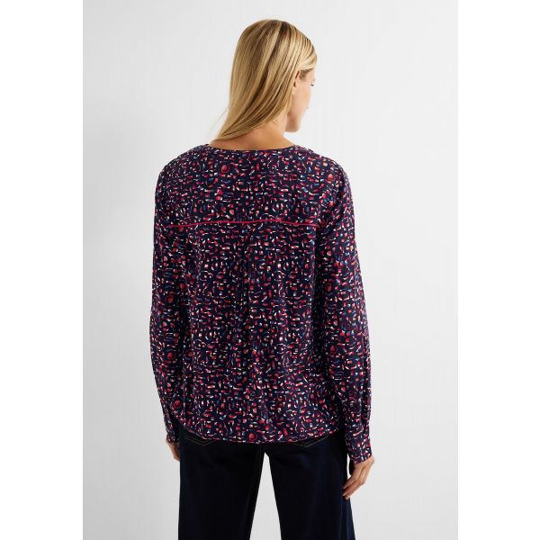 Cecil print blouse night sky blue 344205 34077