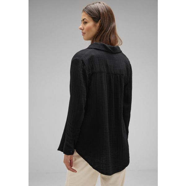 Street One mousseline blouse black 344232 10001