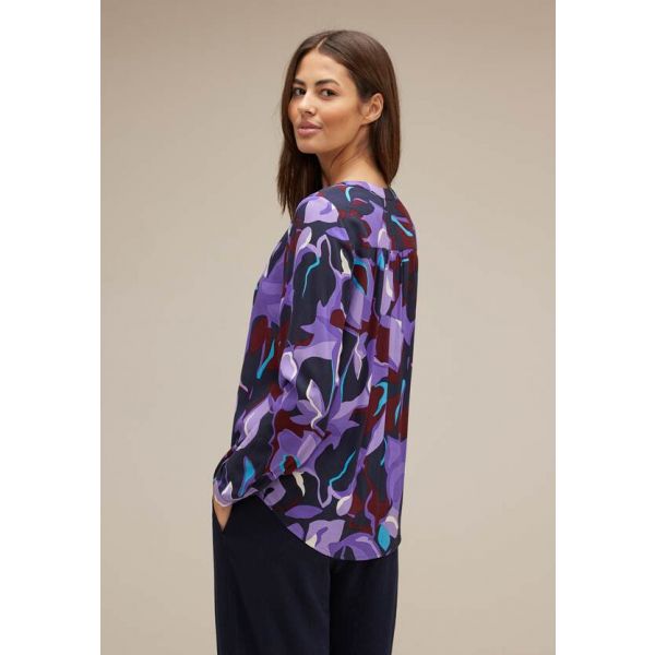 Street One print blouse lupine lilac 344275 35181