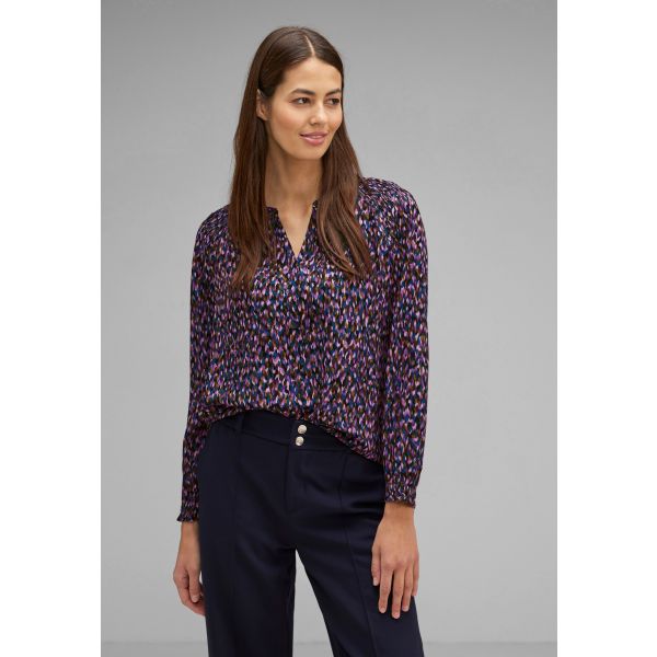 Street One print blouse atlantic blue 344332 35246