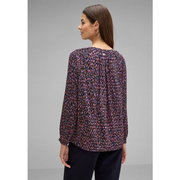 Street One print blouse atlantic blue 344332 35246