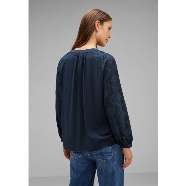 Street One chiffon blouse atlantic blue 344335 154