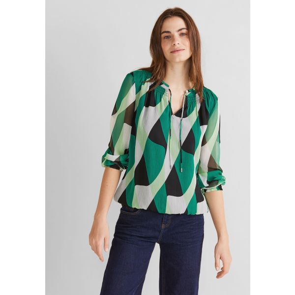 Street One chiffon blouse spring green 344445 3537