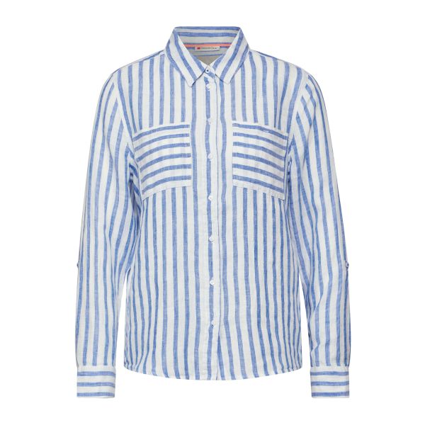 STREET ONE Blouse w tie Detail, off-white, 36