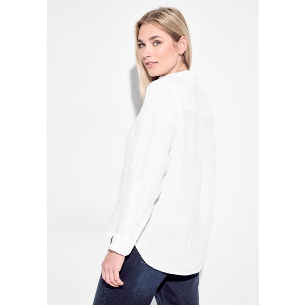Cecil linnen blouse white 344509 10000