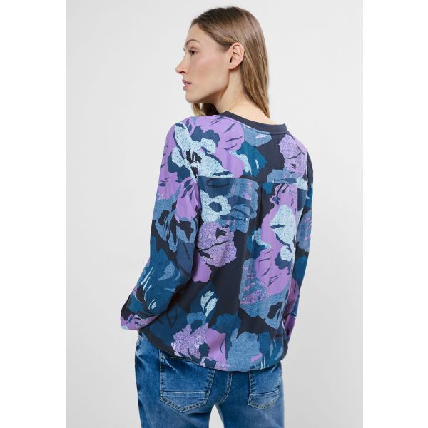 Cecil print blouse universal blue 344540 35512