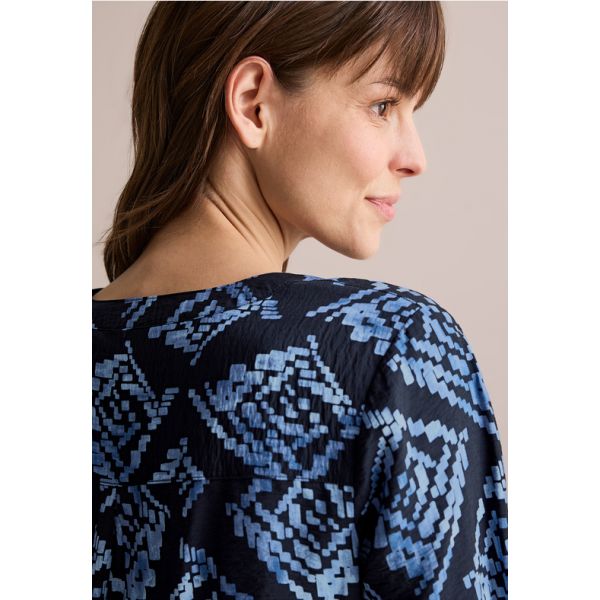 Cecil print blouse universal blue 345310 35512