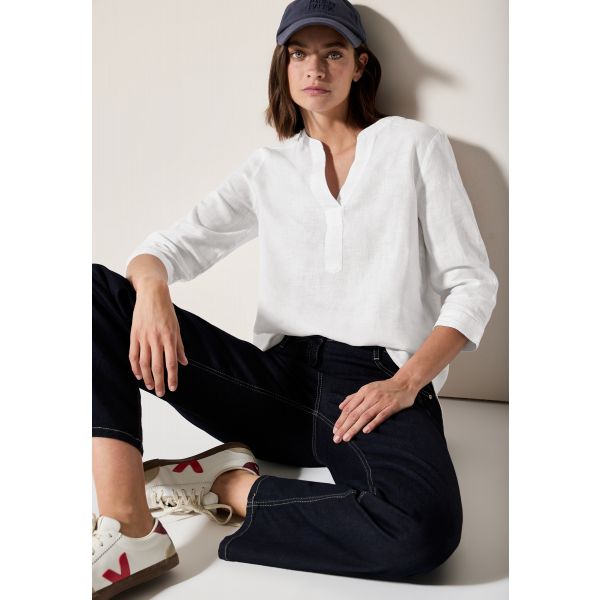Cecil linnen blouse white 345359 10000