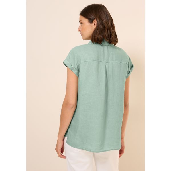 Cecil linnen blouse sage green 345376 16246