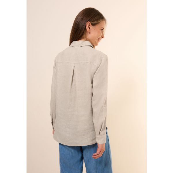 Cecil linnen blouse pumice beige 345377 16247