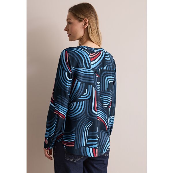 Cecil print blouse universal blue 345435 35512