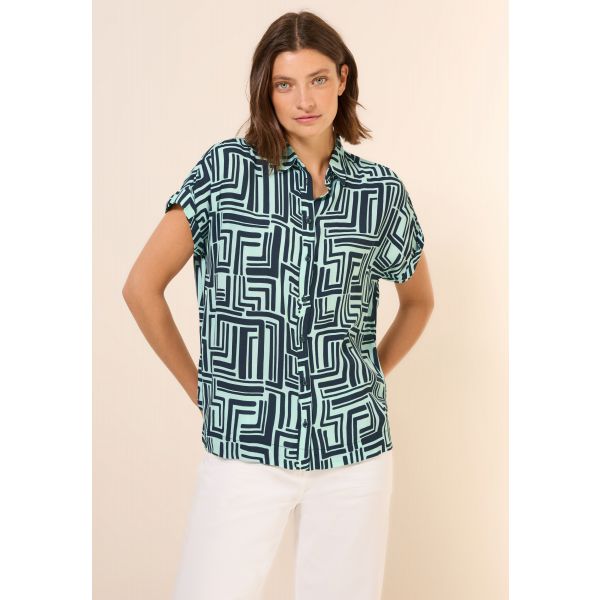 Cecil print blouse slate khaki 345654 26563