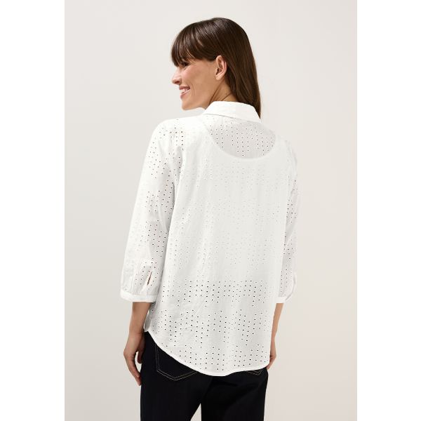 Cecil broderie blouse vanilla white 345726 13474