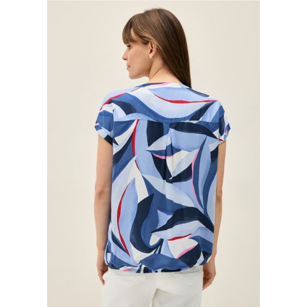 Cecil print blouse urban navy blue 345820 36715