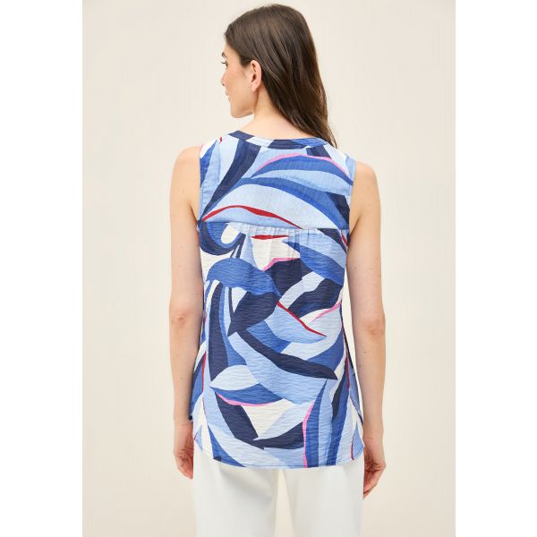 Cecil print blouse top urban navy 345825 36715