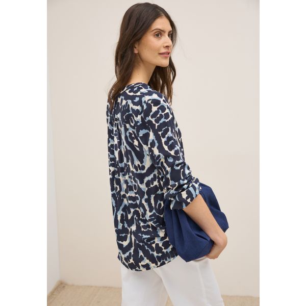 Cecil print blouse dark blue 345986 36831