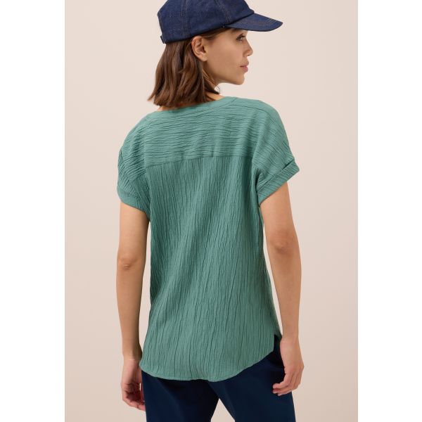 Cecil structuur shirt jewel green 345990 16917