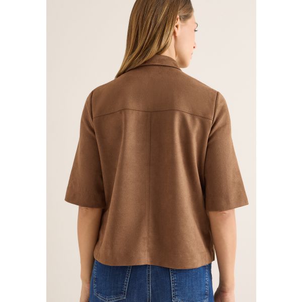 Cecil suedine blouse mocha  caramel 346040 17113