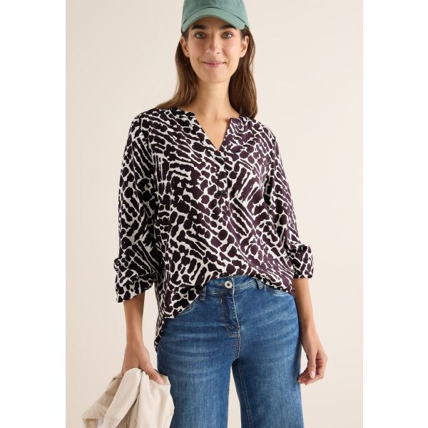 Cecil print blouse eggplant red 346109 26855