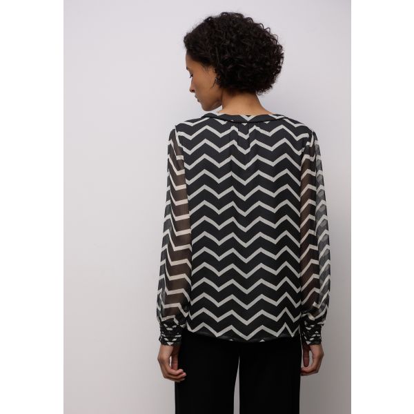 Street One zigzag blouse black 346165 20001