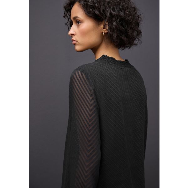 Street One chiffon blouse black 346169 10001