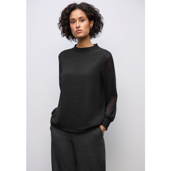 Street One chiffon blouse black 346169 10001