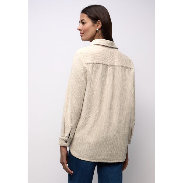 Street One corduroy blouse beige 346235 16667