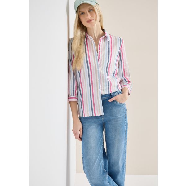 Cecil streep shirt beetroot pink 346419 37492