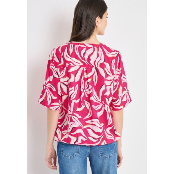 Cecil print blouse beetroot pink 346452 37492