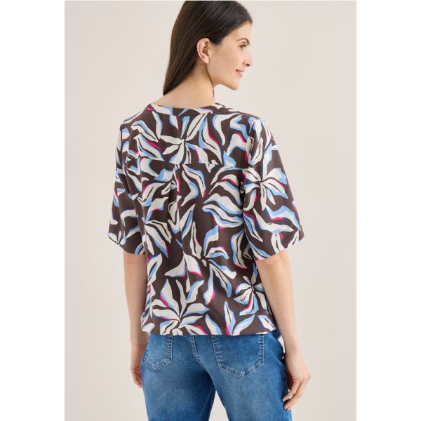 Cecil print blouse macchiato brown 346452 37493