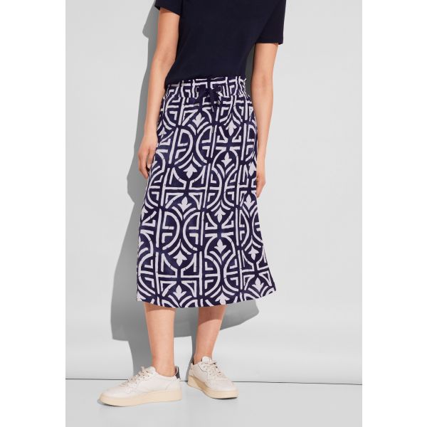 Street One print rok deep blue 361454 31238