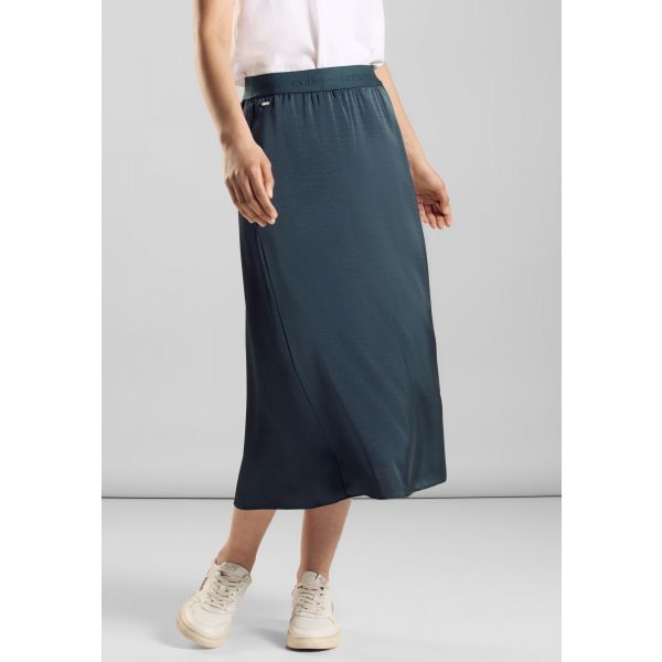 Street One satijnlook rok vintage green 361482 138