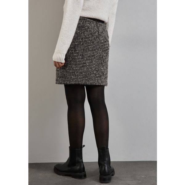 Street One bouclé rok black 361558 20001