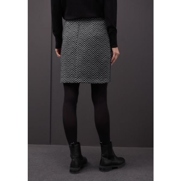 Street One zigzag rok black 361844 20001