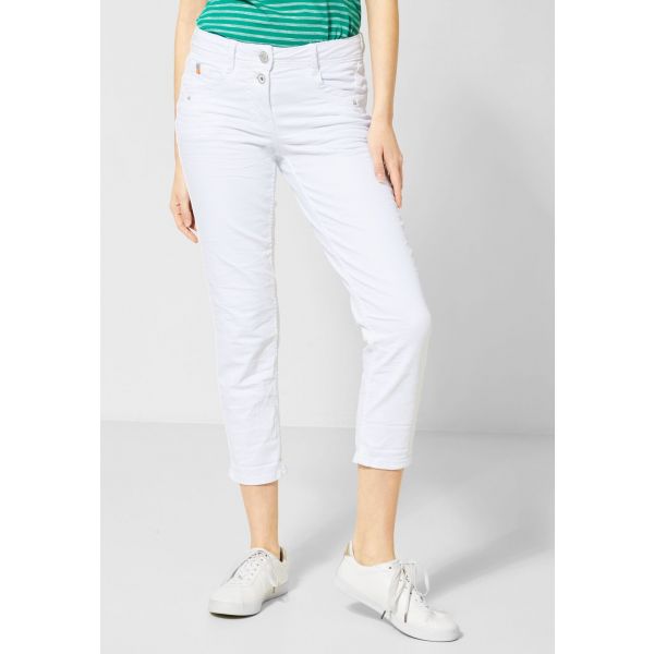 Cecil 7/8 witte denim Scarlet 372913 10438